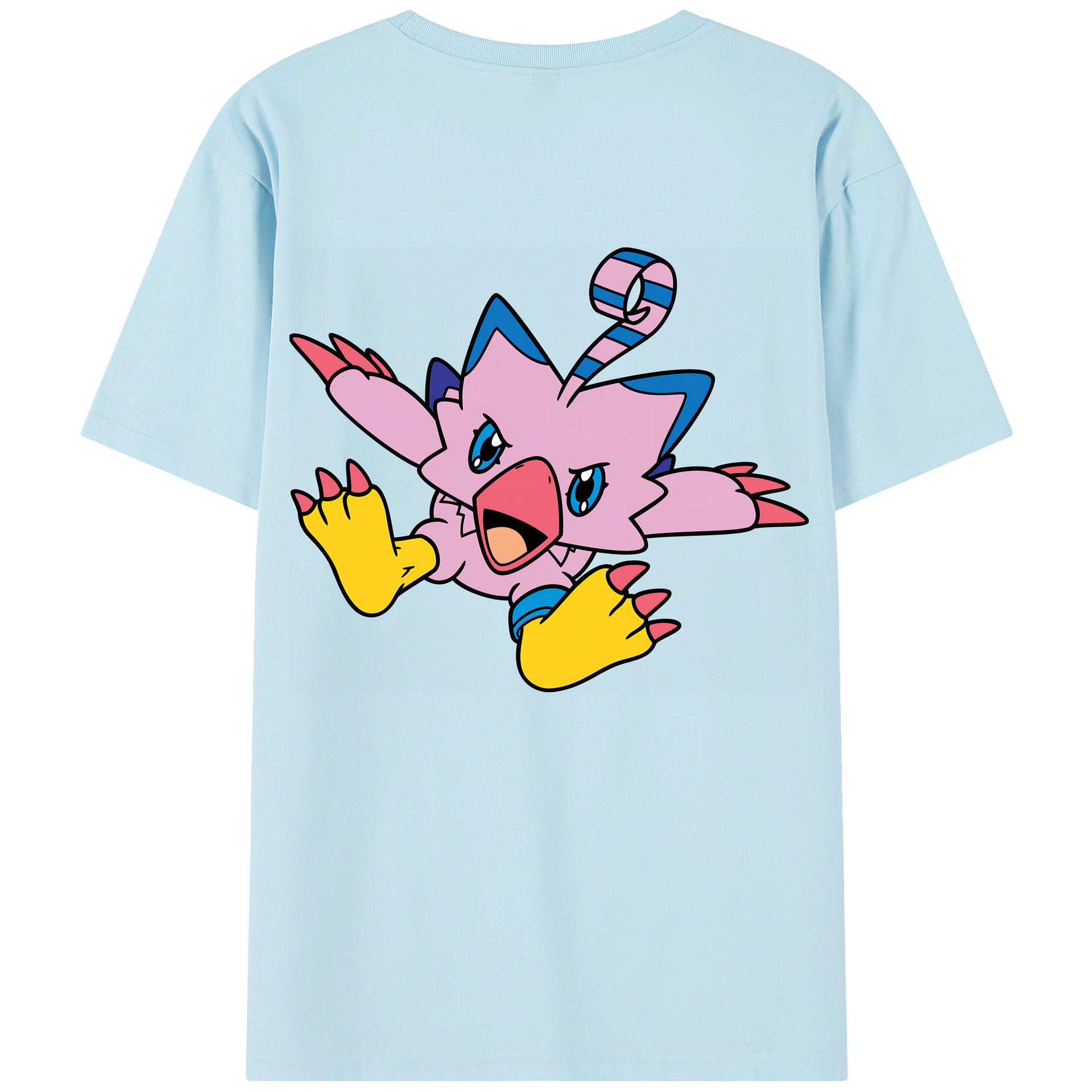 （画像用） Digimon デジタルモンスター/デジモン 綿100％半袖Tシャツ（背面プリント）